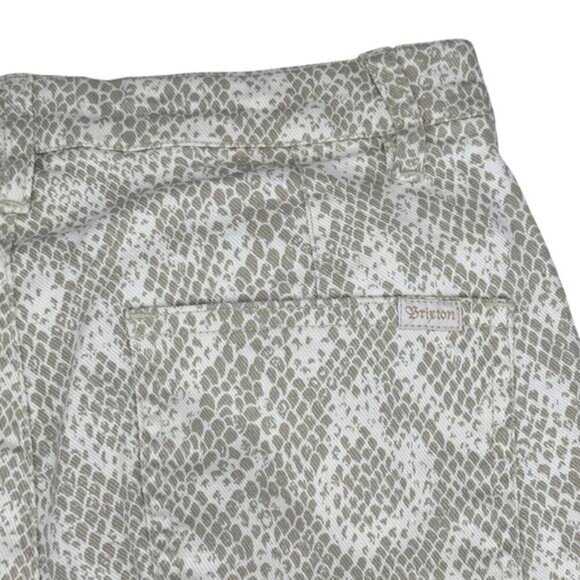 BRIXTON Slater High Waisted Slim Fit Pant Sz 27 Snakeskin - Picture 7 of 8